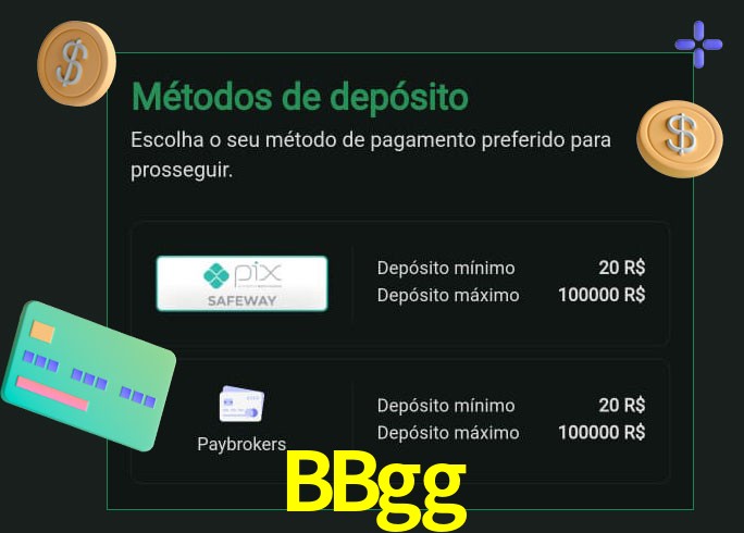 O cassino BBgg oferece uma grande variedade de métodos de pagamento